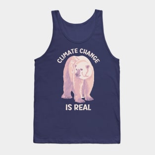 Climate Change is Real Polar Bear Tank Top